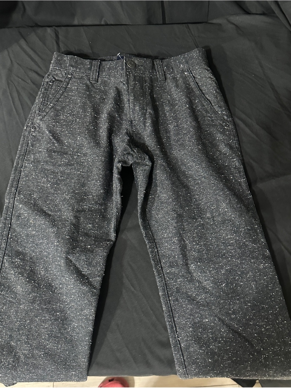 Womens Dark Gray Speckled Casual Pants-American Eagle-size 26/28-#627